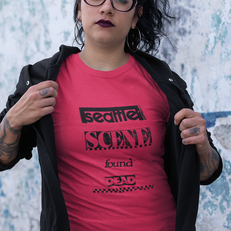 SEATTLE SCENE FOUND DEAD Unisex 100% Cotton T-Shirt