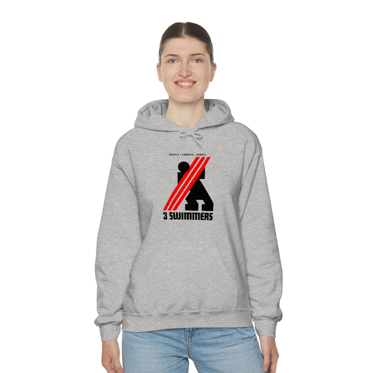 THREE SWIMMERS Unisex Hoodie