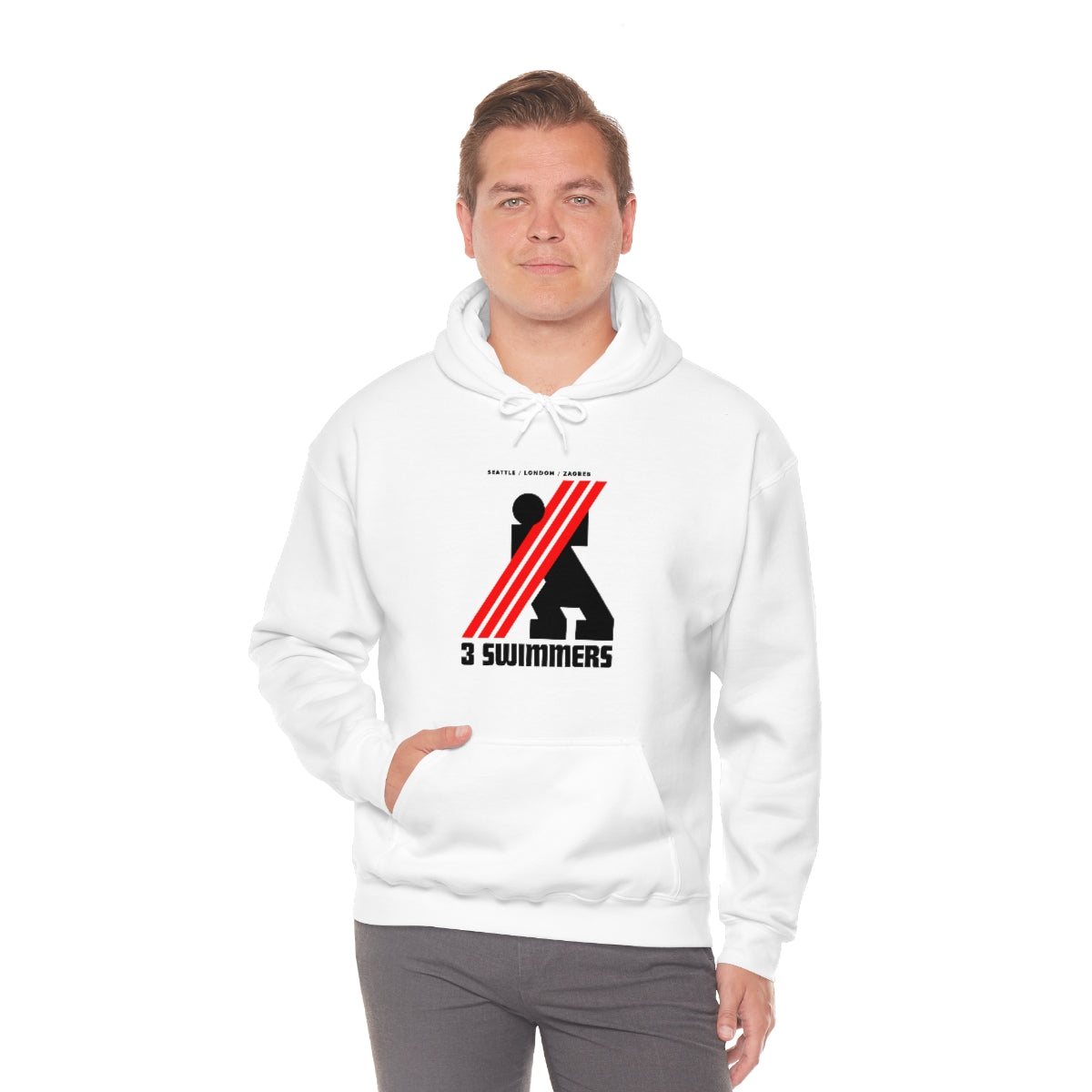 THREE SWIMMERS Unisex Hoodie