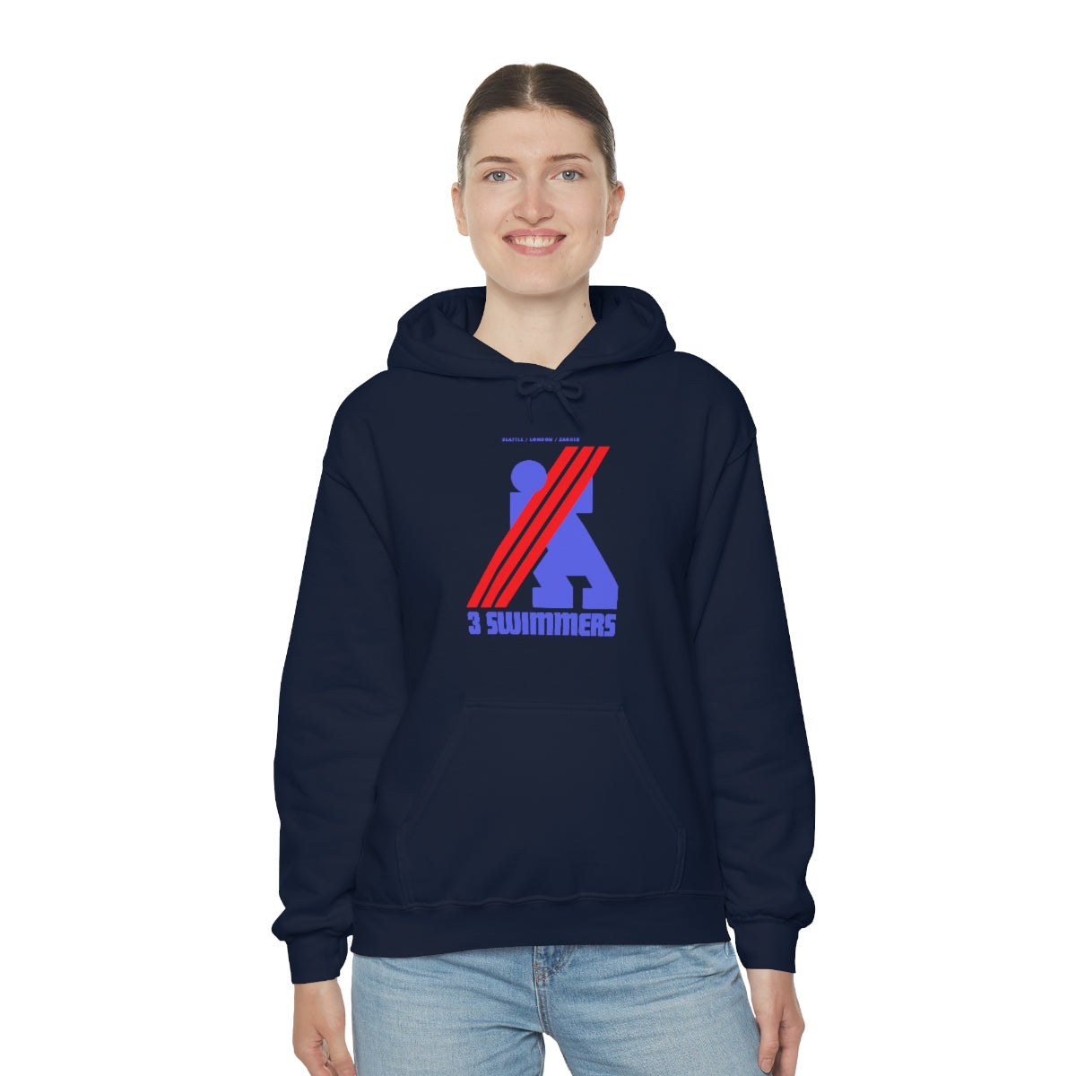 THREE SWIMMERS Unisex Hoodie