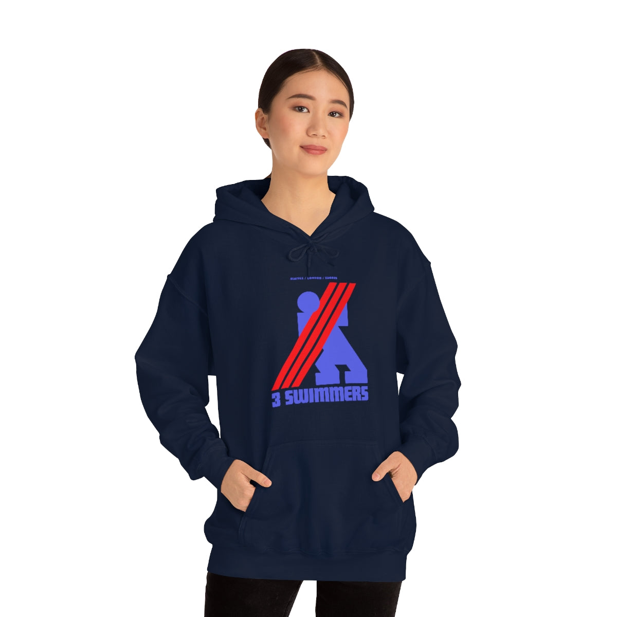 THREE SWIMMERS Unisex Hoodie