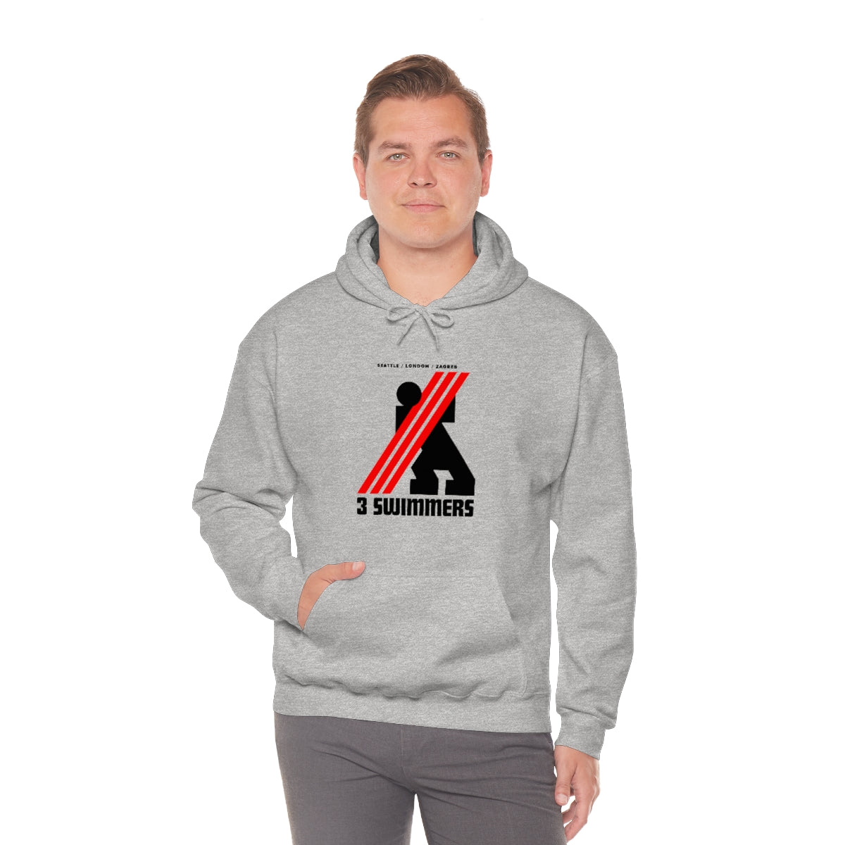 THREE SWIMMERS Unisex Hoodie