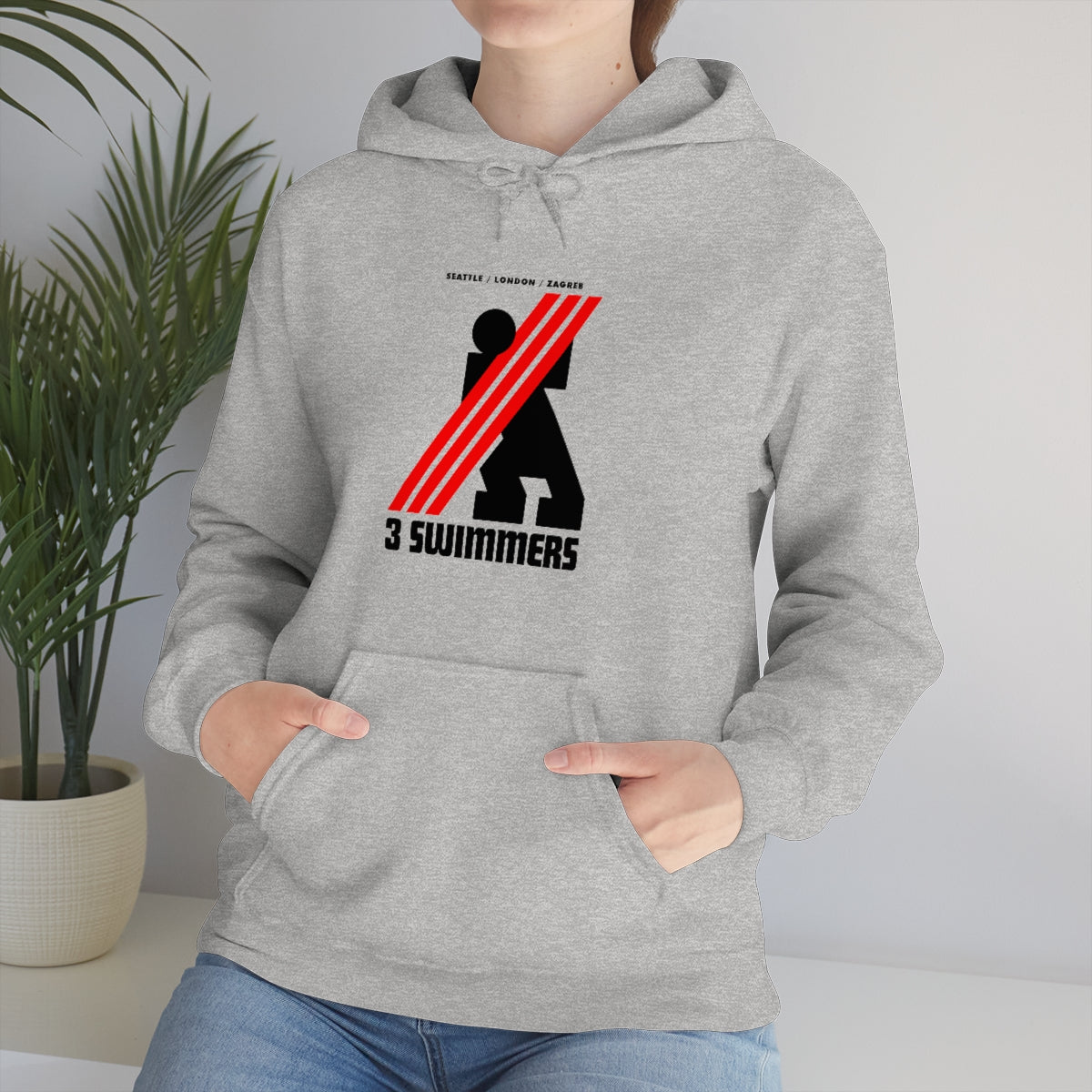 THREE SWIMMERS Unisex Hoodie