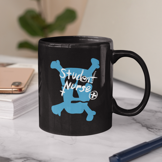 STUDENT NURSE Ceramic Mug (Black)