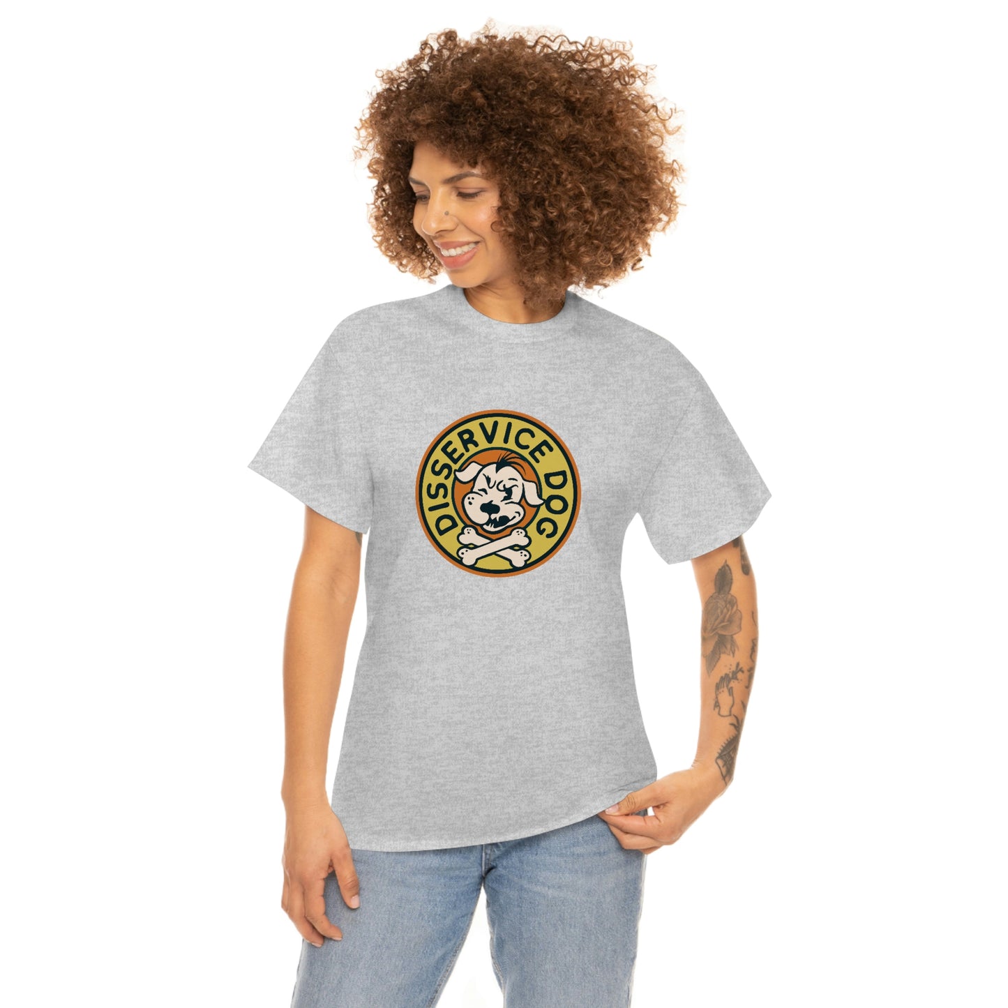 DISSERVICE DOG Unisex Heavy Cotton Tee